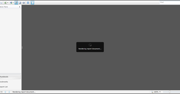 Rendering whole report document when report is loaded