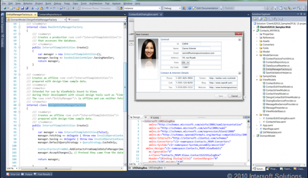 Design-time view model using EntityManagerFactory