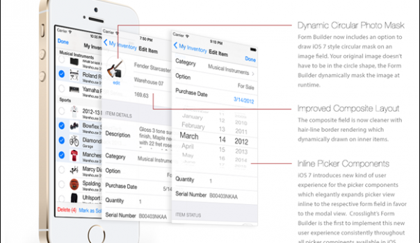 Form Builder Redesigned for iOS 7