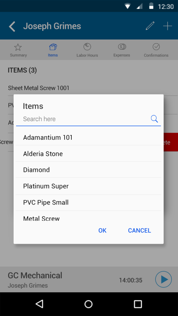 AndroidPhone-items-popup